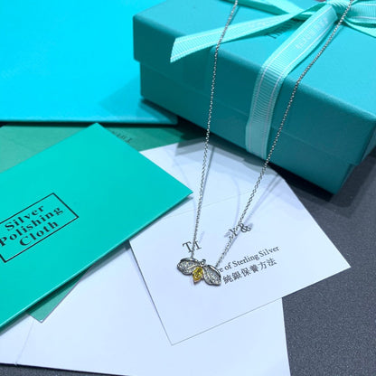 [Clover Jewelry]PAPER FLOWERS YELLOW DIAMOND FIREFLY PENDANT