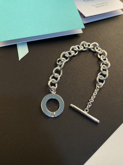 [Clover Jewelry]TOGGLE TAG BRACELET SILVER