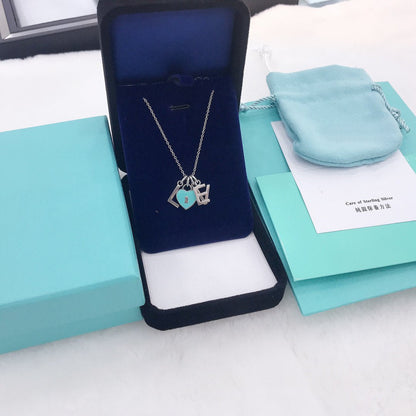 [Clover Jewelry]COLLAR LOVE PLATA NECKLACE