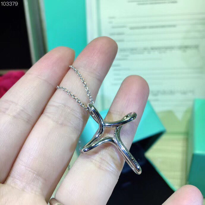 [Clover Jewelry]CROSS NECKLACE STERLING SILVER MATERIAL