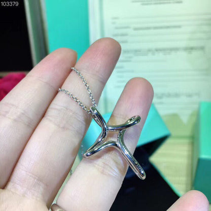 [Clover Jewelry]CROSS NECKLACE STERLING SILVER MATERIAL