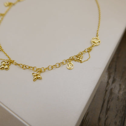 [⭐Clover Jewelry]BLOOMING SUPPLE NECKLACE BRASS