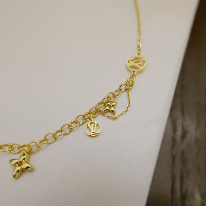 [⭐Clover Jewelry]BLOOMING SUPPLE NECKLACE BRASS