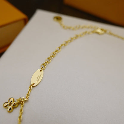 [⭐Clover Jewelry]BLOOMING SUPPLE NECKLACE BRASS