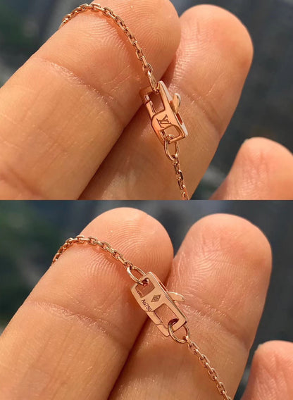 [⭐Clover Jewelry]BLOSSOM PENDANT PINK GOLD AND DIAMOND