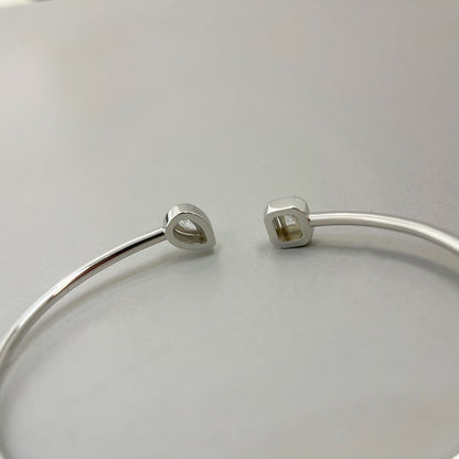 [⭐Clover Jewelry]JONC FLEX MY TWIN TOI & MOI SILVER DIAMOND BRACELET
