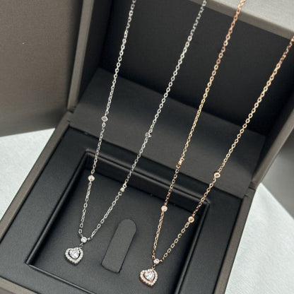[⭐Clover Jewelry]JOY HEART DIAMOND NECKLACE