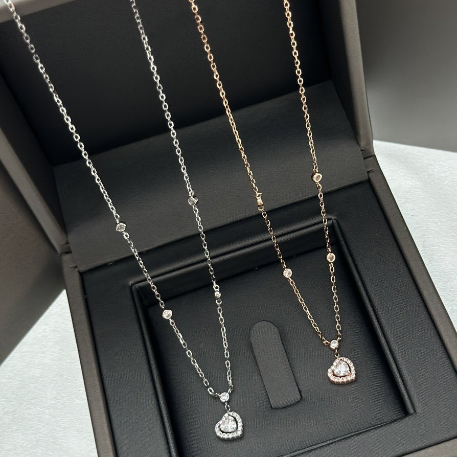 [⭐Clover Jewelry]JOY HEART DIAMOND NECKLACE