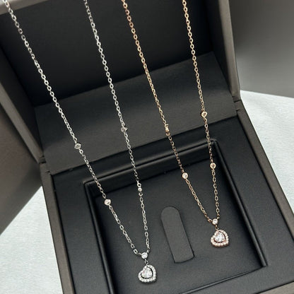 [⭐Clover Jewelry]JOY HEART DIAMOND NECKLACE