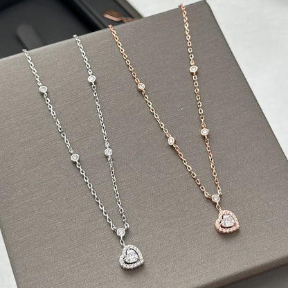 [⭐Clover Jewelry]JOY HEART DIAMOND NECKLACE