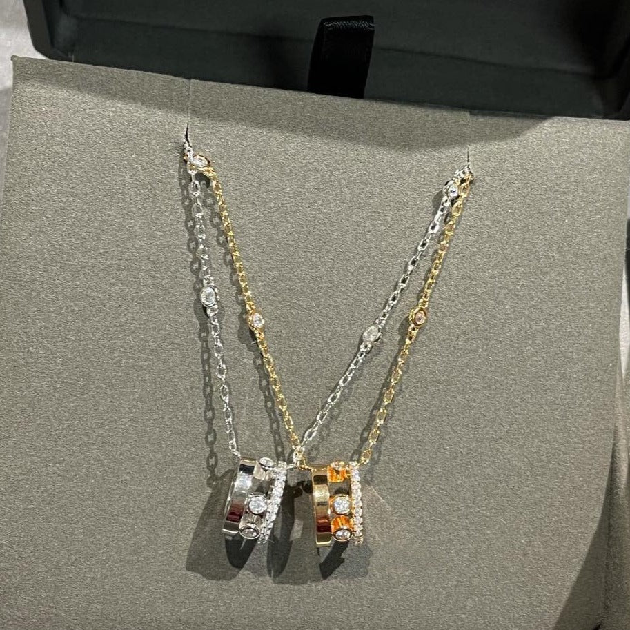 [⭐Clover Jewelry]CHAIN MOVE ROMANE PEDAND NECKLACE