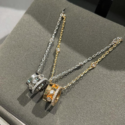 [⭐Clover Jewelry]CHAIN MOVE ROMANE PEDAND NECKLACE