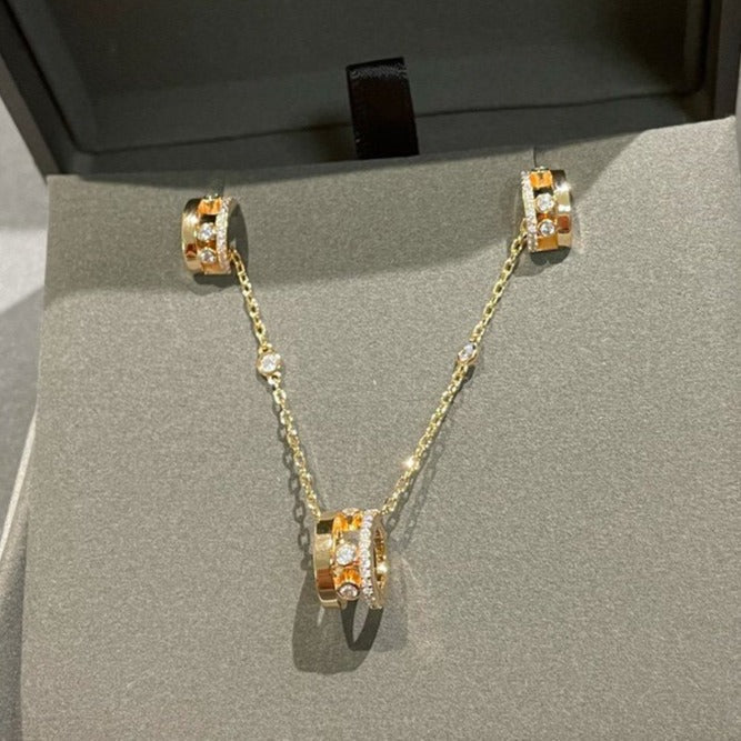 [⭐Clover Jewelry]CHAIN MOVE ROMANE PEDAND NECKLACE