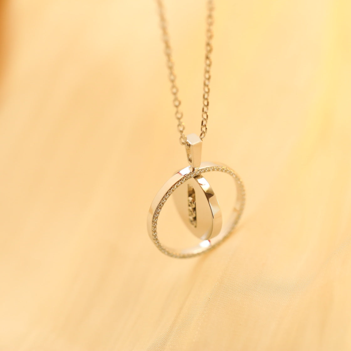 [⭐Clover Jewelry]Demo MOVE MM SILVER DIAMOND NECKLACE