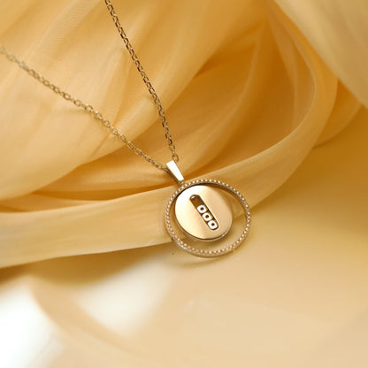 [⭐Clover Jewelry]Demo MOVE MM SILVER DIAMOND NECKLACE