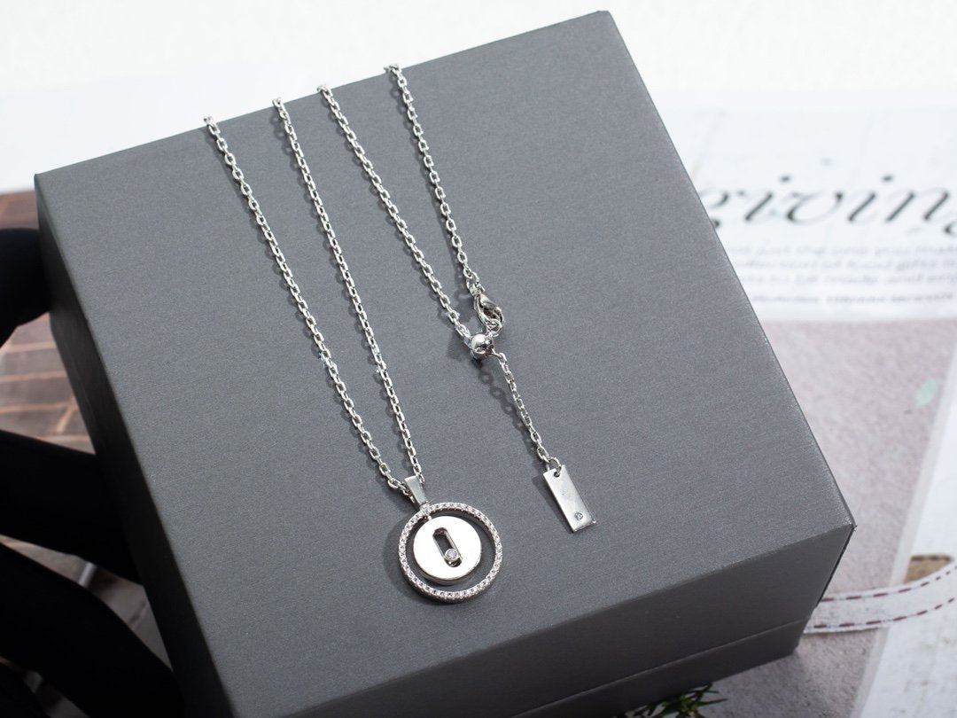 [⭐Clover Jewelry]Demo MOVE PM NECKLACE SILVER DIAMOND