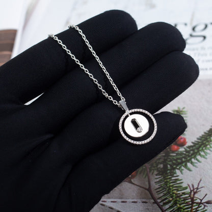 [⭐Clover Jewelry]Demo MOVE PM NECKLACE SILVER DIAMOND