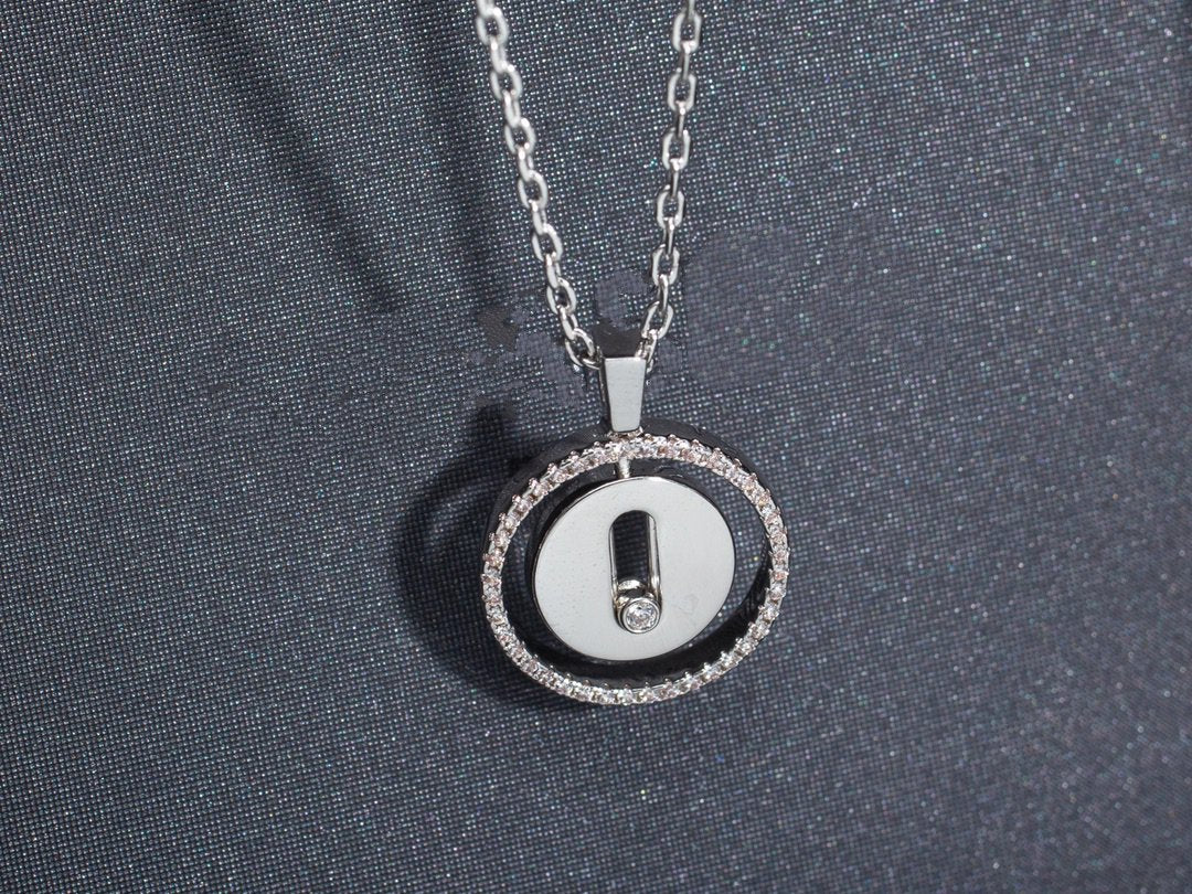 [⭐Clover Jewelry]Demo MOVE PM NECKLACE SILVER DIAMOND