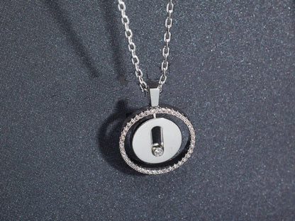 [⭐Clover Jewelry]Demo MOVE PM NECKLACE SILVER DIAMOND