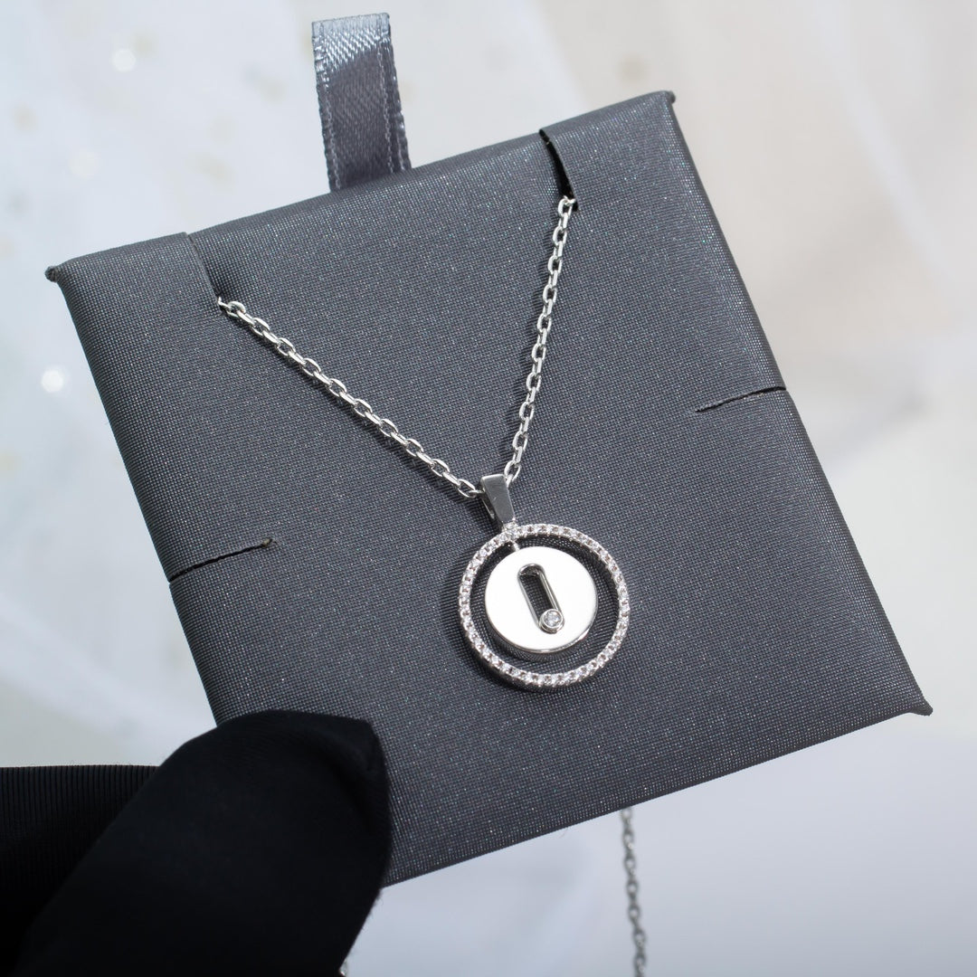 [⭐Clover Jewelry]Demo MOVE PM NECKLACE SILVER DIAMOND