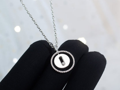 [⭐Clover Jewelry]Demo MOVE PM NECKLACE SILVER DIAMOND