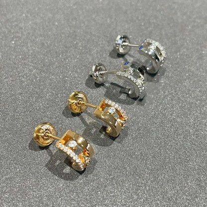 [⭐Clover Jewelry]MOVE ROMANE EARRINGS DIAMOND