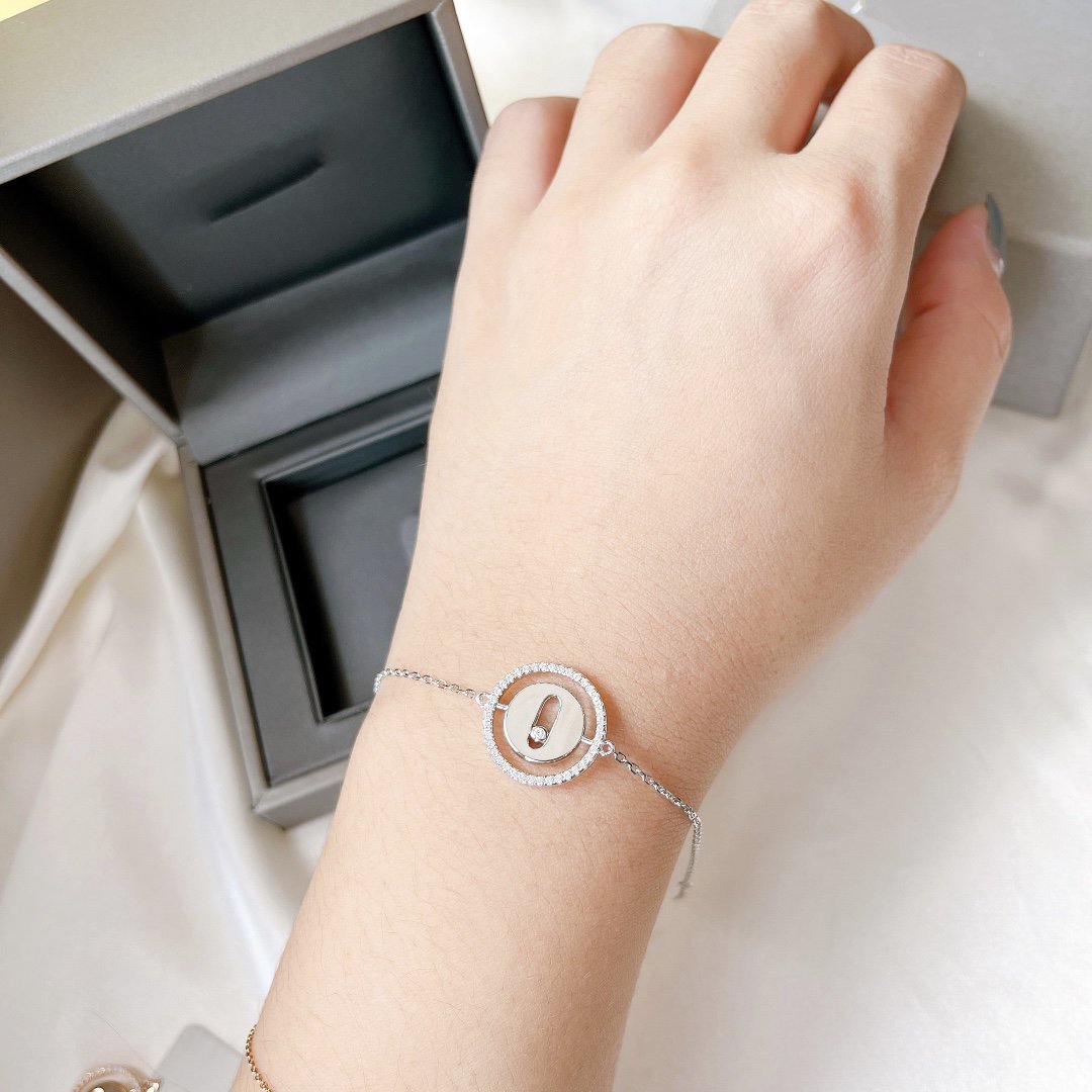 [⭐Clover Jewelry]Demo MOVE PAVED DIAMOND BRACELET