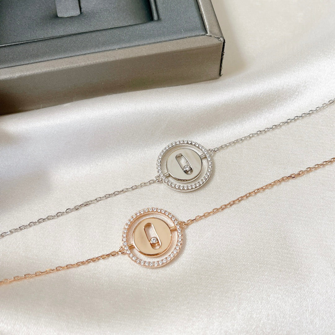[⭐Clover Jewelry]Demo MOVE PAVED DIAMOND BRACELET
