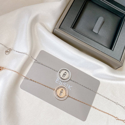 [⭐Clover Jewelry]Demo MOVE PAVED DIAMOND BRACELET