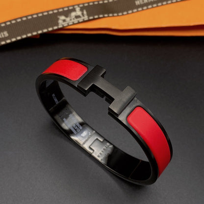 [⭐Clover Jewelry]CLIC HM SO BLACK RED BRACELET