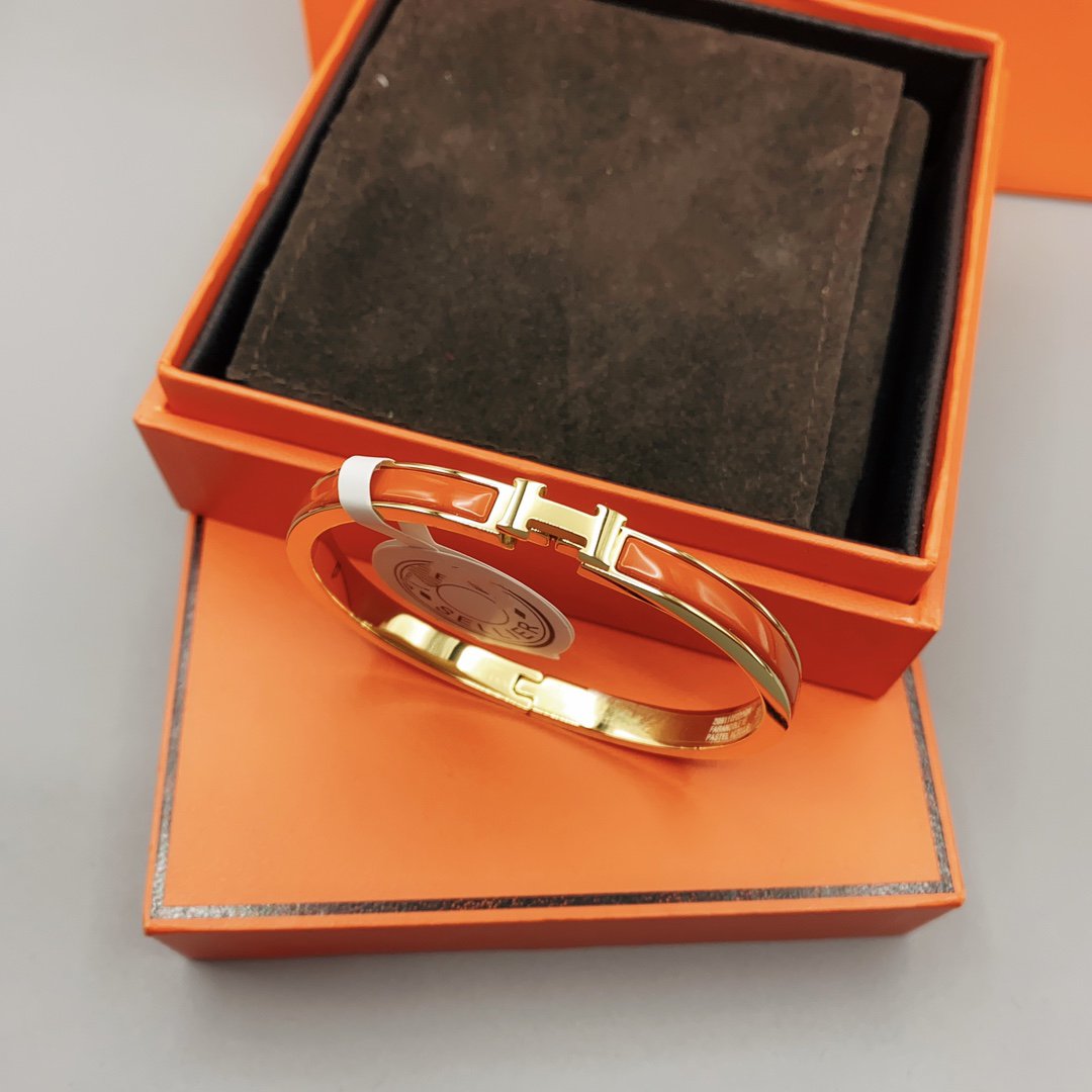 [⭐Clover Jewelry]CLASSIC HM CLIC RED 8MM ENAMEL BRACELET