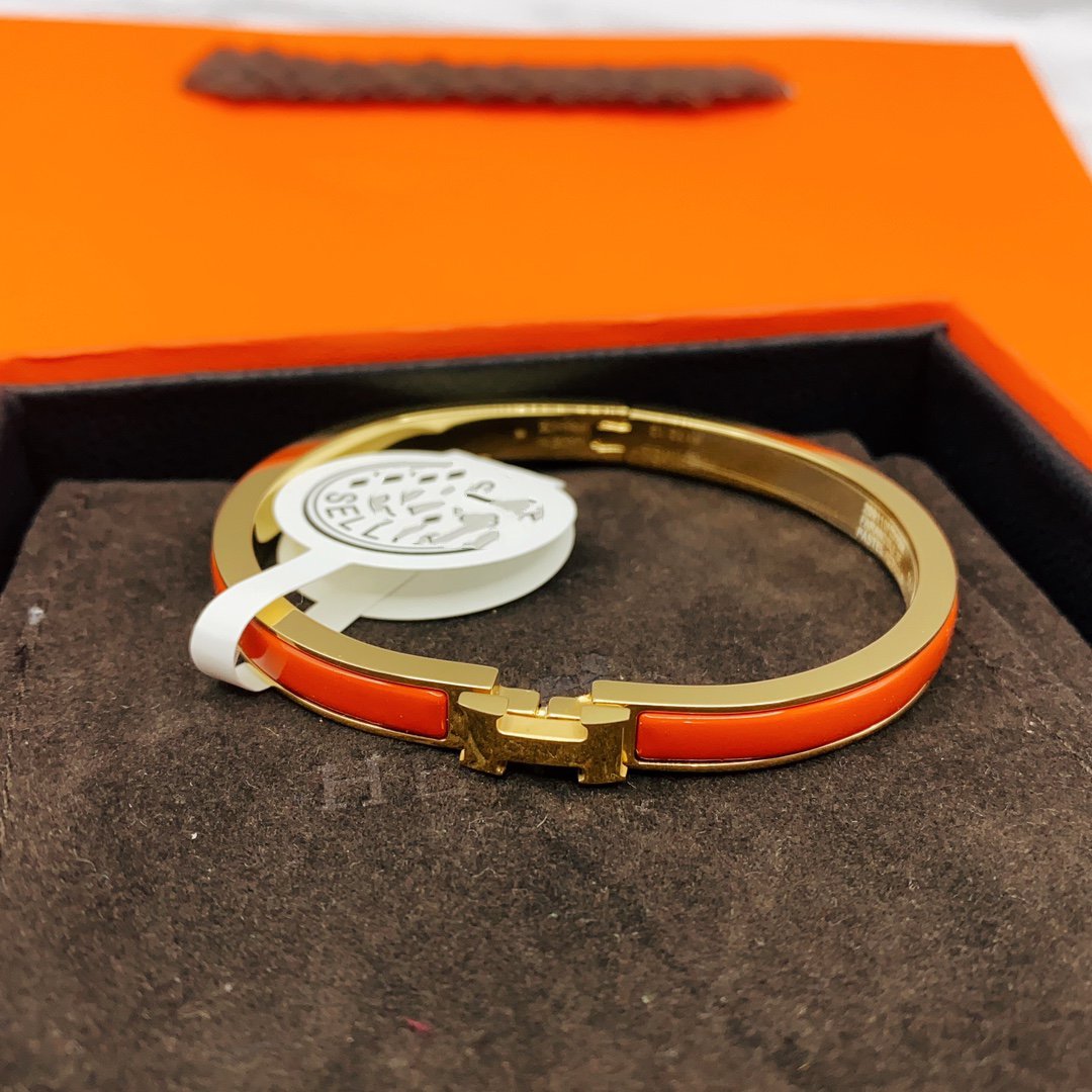 [⭐Clover Jewelry]CLASSIC HM CLIC RED 8MM ENAMEL BRACELET