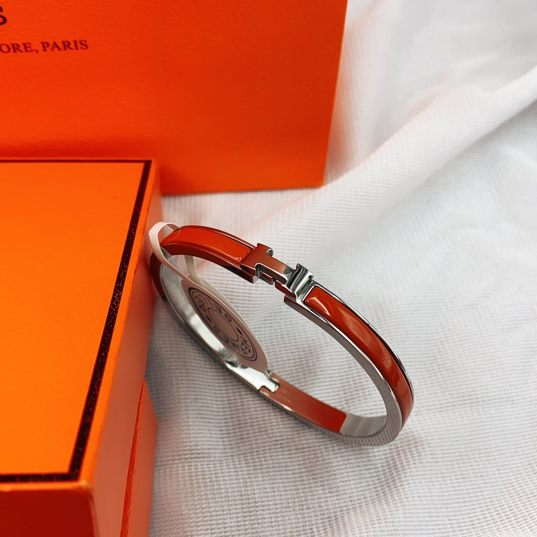 [⭐Clover Jewelry]CLASSIC HM CLIC RED 8MM ENAMEL BRACELET