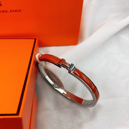 [⭐Clover Jewelry]CLASSIC HM CLIC RED 8MM ENAMEL BRACELET