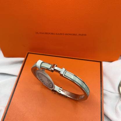 [⭐Clover Jewelry]CLASSIC HM CLIC GREEN 8MM ENAMEL BRACELET