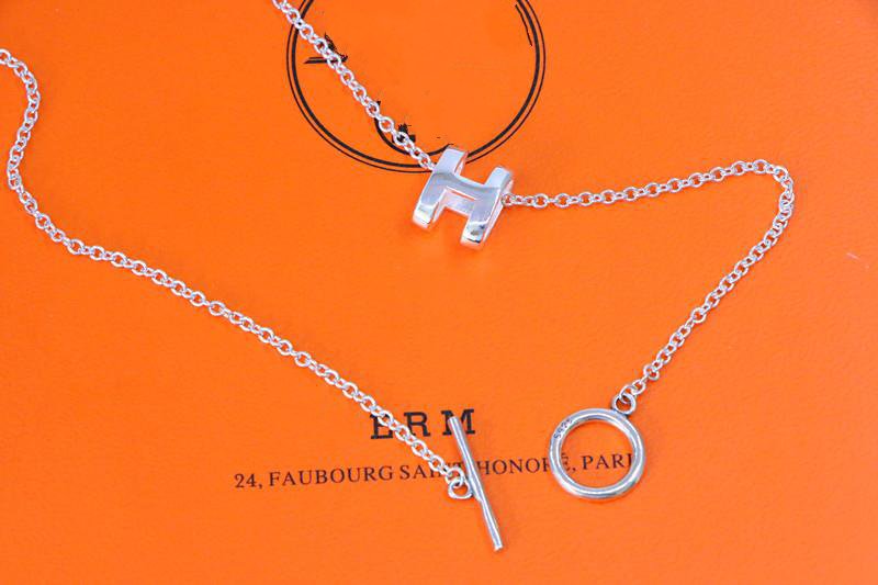 [⭐Clover Jewelry]HM NECKLACE H LETTER OVAL SERIES