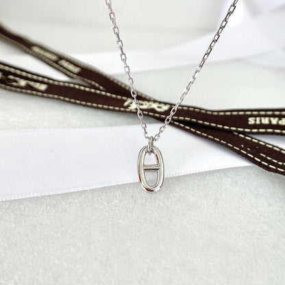[⭐Clover Jewelry]HM PIG NOSE NECKLACE