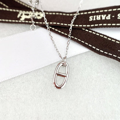 [⭐Clover Jewelry]HM PIG NOSE NECKLACE