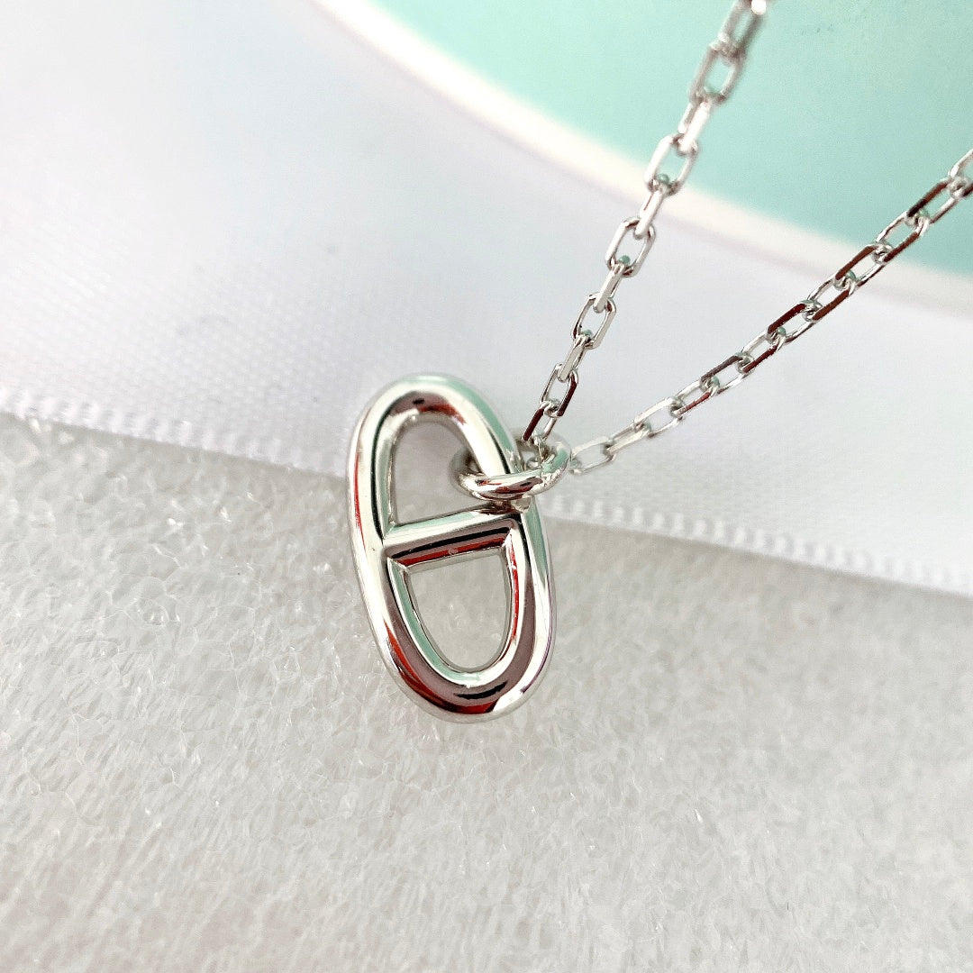 [⭐Clover Jewelry]HM PIG NOSE NECKLACE