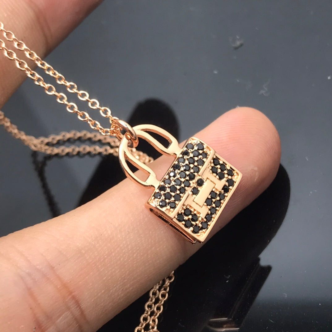 [⭐Clover Jewelry]HM NECKLACE ARRIVAL BLACK DIAMOND