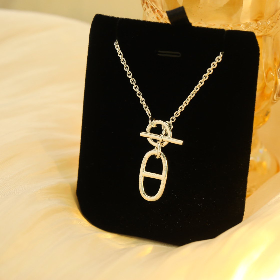 [⭐Clover Jewelry]HM CHAINE D'ANCRE PENDANT NECKLACE STERLING SILVER