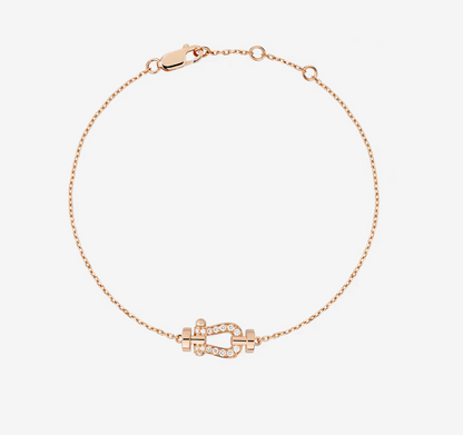 [⭐Clover Jewelry]FORCE 10 FULL DIAMOND BUCKLE CHAIN LINK MINI MODEL