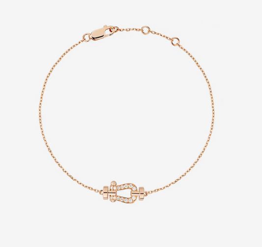 [⭐Clover Jewelry]FORCE 10 FULL DIAMOND BUCKLE CHAIN LINK MINI MODEL