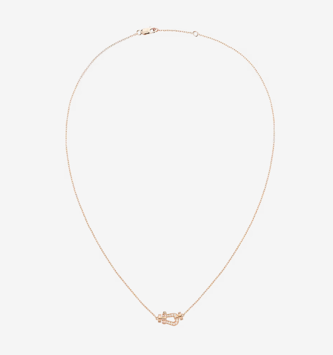 [⭐Clover Jewelry]FORCE 10 DIAMOND PINK GOLD NECKLACE MINI MODEL