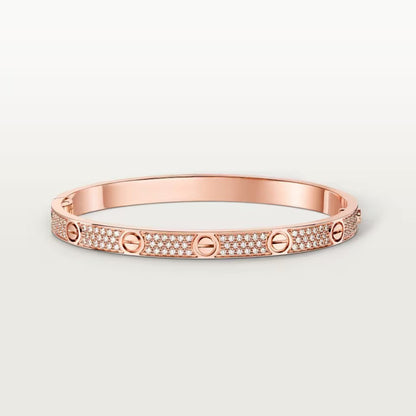 [⭐Clover Jewelry]LOVE BRACELET 4.8MM DIAMOND-PAVED