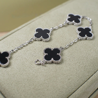 [⭐Clover Jewelry] CLOVER 5 MOTIF ONYXS BRACELET COLLECTION