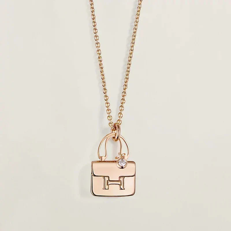 [⭐Clover Jewelry]AMULETTE PEDANT ROSE GOLD NECKLACE