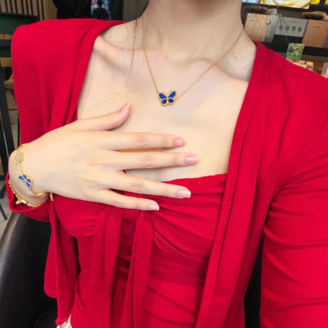 [⭐Clover Jewelry]  2026 NEW LUCKY BUTTERFLY 1 MOTIFS NECKLACE