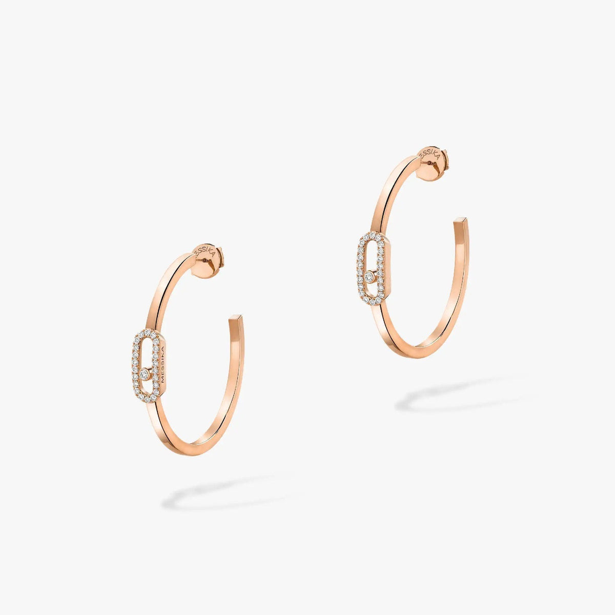 [⭐Clover Jewelry]CREOLES MOVE UNO PM DIAMOND EARRINGS