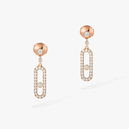 [⭐Clover Jewelry]DORMEUSES MOVE UNO DIAMOND EARRINGS
